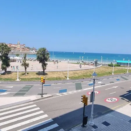 Lejlighed La Escalerona Con Vistas Al Mar Gijón
